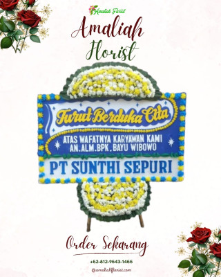 Papan Bunga Duka di Kemayoran