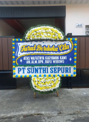 Papan Bunga Duka di Kemayoran
