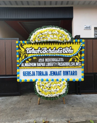 Papan Bunga Duka di Kemayoran