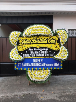 Papan Bunga Duka di Kemayoran