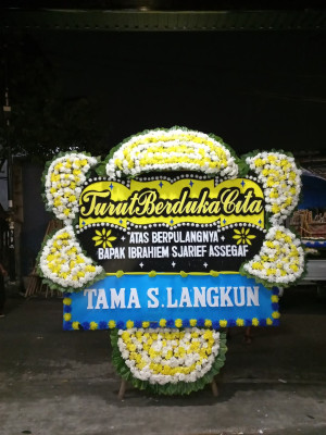 Papan Bunga Duka di Kemayoran